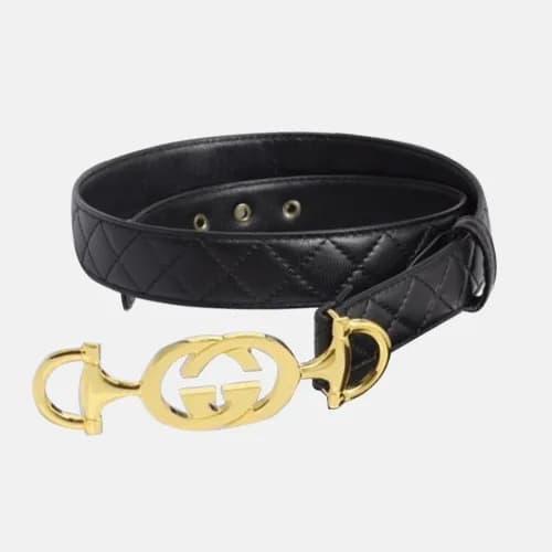 Gucci 2019 Mens Signature GG Steel Buckle Leather … - 1