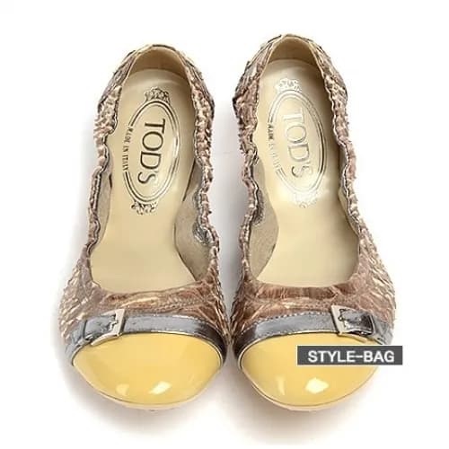 Tod's 2019 Womens Strap Snake Leather Flat Sho… - 1