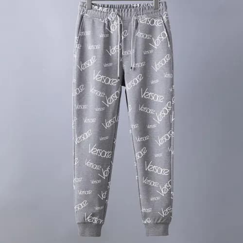 Versace 2019 Mens Logo Casual Cotton Trianing Pan… - 1