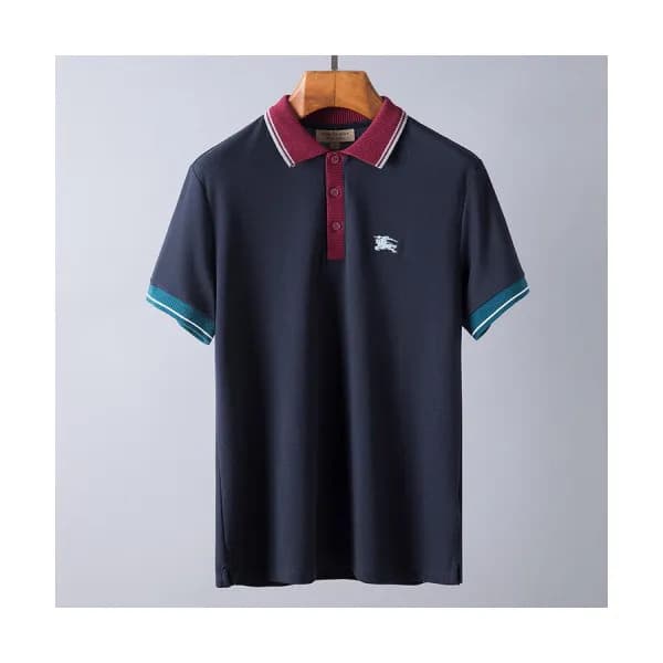 Burberry 2019 Mens Business Polo Cotton Short Slee… - 1