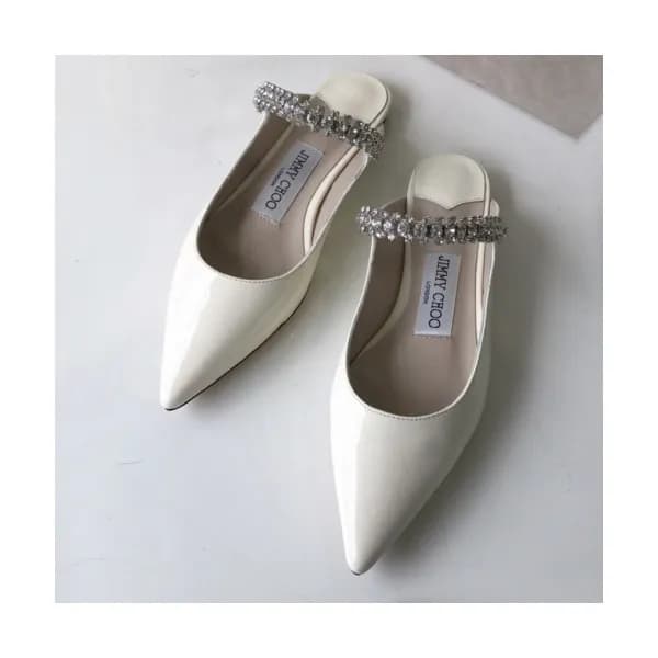 Jimmy-Choo 2019 Ladies Embellished Crystal Patent … - 1