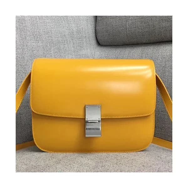 Celine Leather Classic Box Shoulder Bag,24CM - 셀린느… - 1