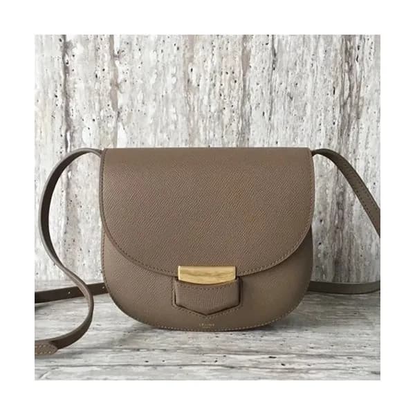 Celine Leather Trotteur Shoulder Bag,19CM - 셀린느 레더… - 1