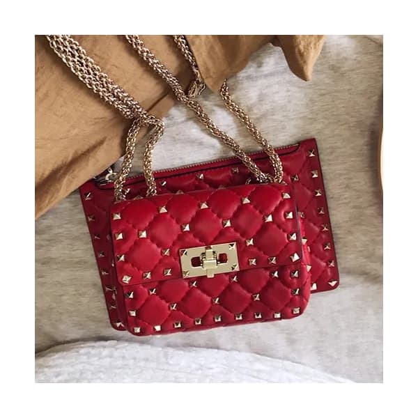Valentino 2019 Leather Garavani Rockstud Spike Cha… - 1