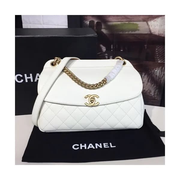 Chanel 2019 Women Leather Tote Shoulder Bag ,24CM … - 1