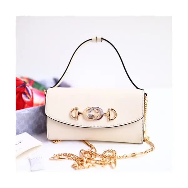 Gucci 2019 Zumi Chain Mini Women Tote Shoulder Cro… - 1