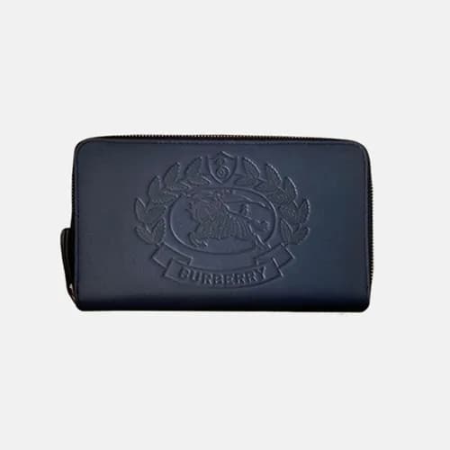 Burberry 2019 Leather Zip Round Wallet - 버버리 남여공용 … - 1