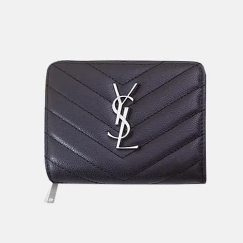 Saint Laurent 2019 Ladies Zip Card Case / Wallet 4… - 1