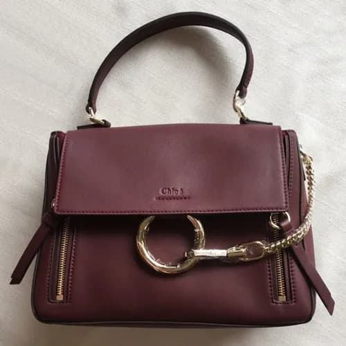 Chole 2019 Faye Leather Tote Shoulder Bag, 28cm - … - 1