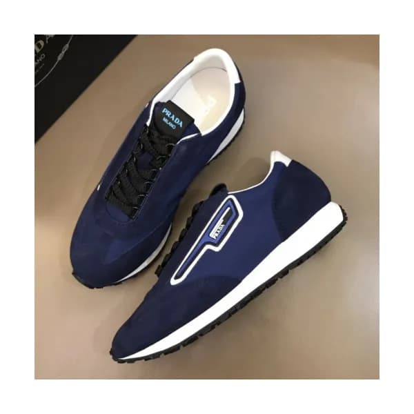 Prada 2019 Mm/Wm Casual Logo Leather Sneakers - 프라… - 1
