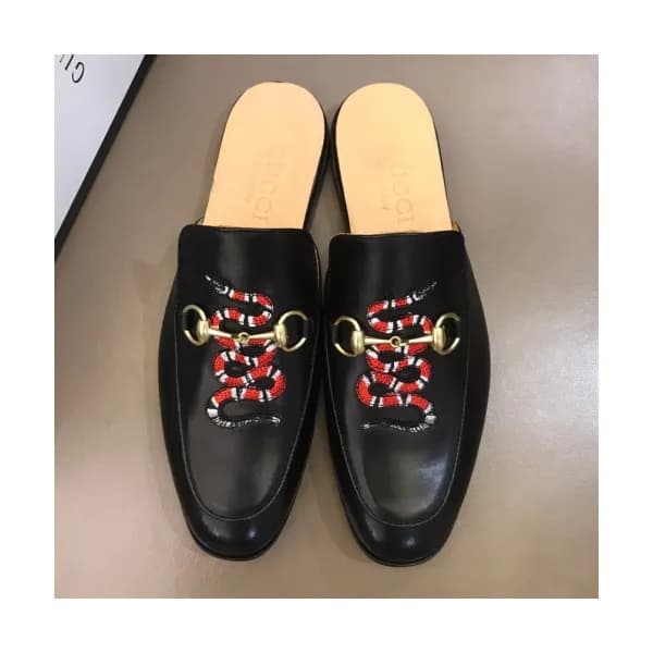 Gucci 2019 Mens Horsbit Signature Snake Blopper-mu… - 1