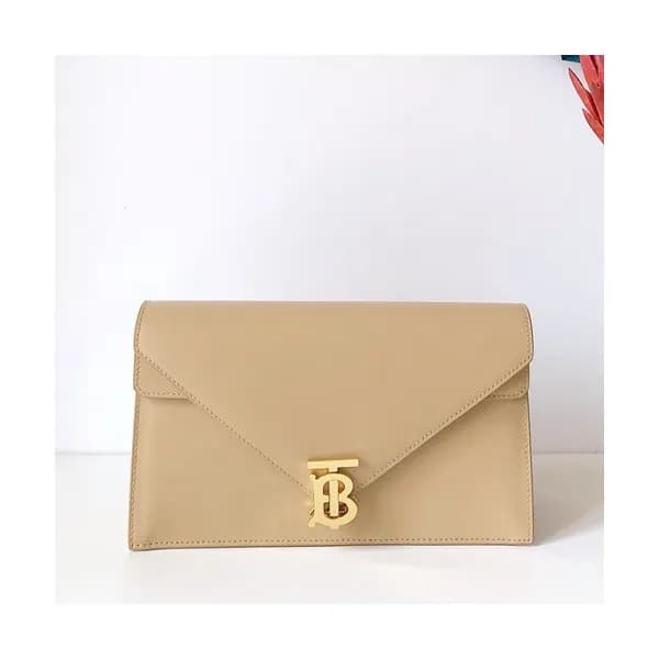 Burberry 2019 TB Leather Clutch Bag , 26cm - 버버리 2… - 1