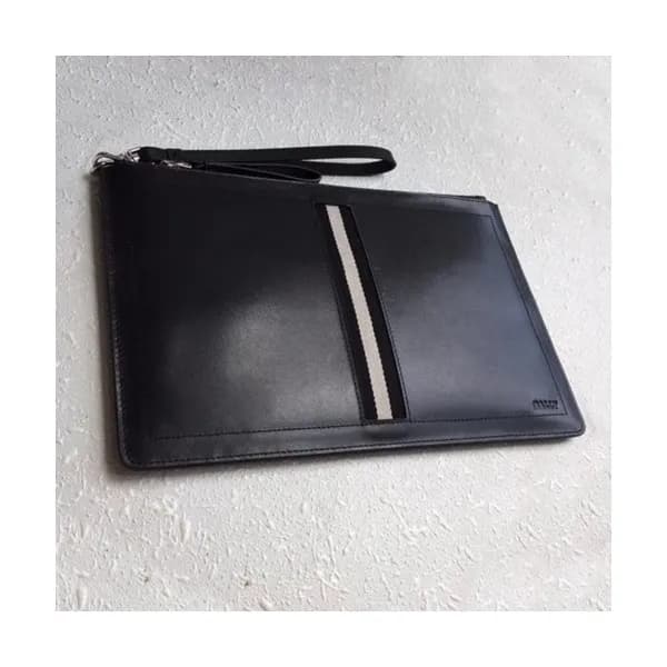 Bally 2019 Leather Clutch Bag,28cm - 발리 2019 레더 남성… - 1