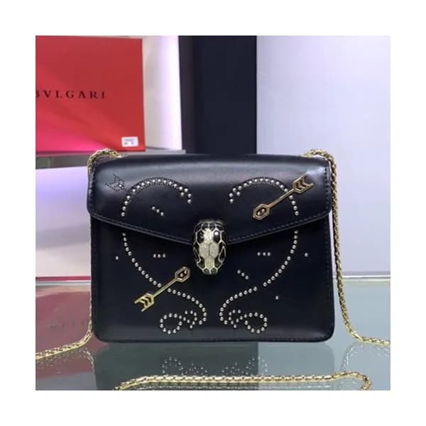 Bvlgari 2019 Serpenti Forever Chain Shoulder Bag,2… - 1