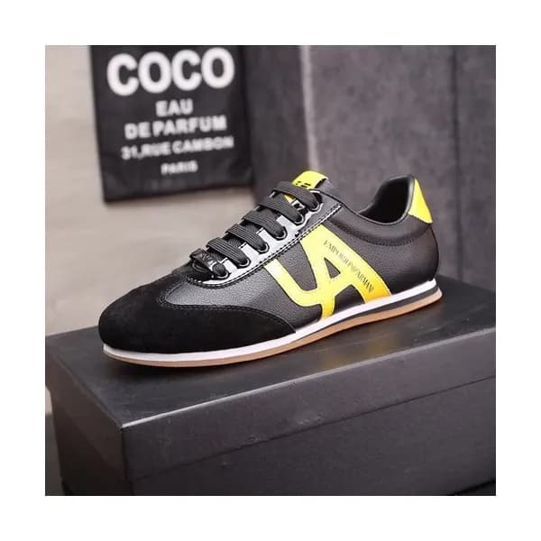 Armani 2019 Mens Leather Sneakers - 알마니 2019 남성용 … - 1