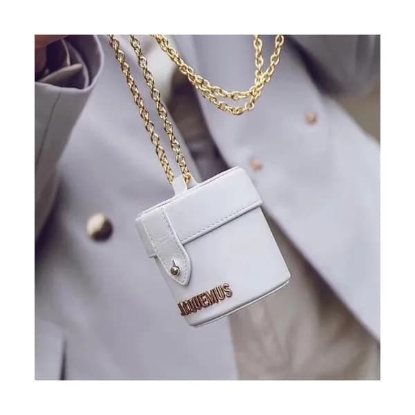 Jacquemus 2019 Leather Mini Chain Shoulder Cross B… - 1