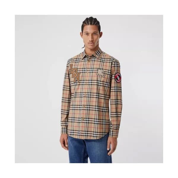 Burberry 2019 Mens Vintage Logo Cotton shirt - 버버리… - 1