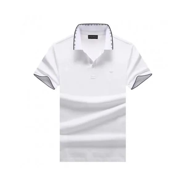 Armani 2019 Mens Logo Cotton Short Sleeved Tshirt-… - 1