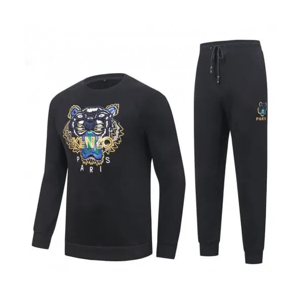 Kenzo Mens Black Sweatsuit - 겐조 2020 남성 블랙 트레이닝복 K… - 1