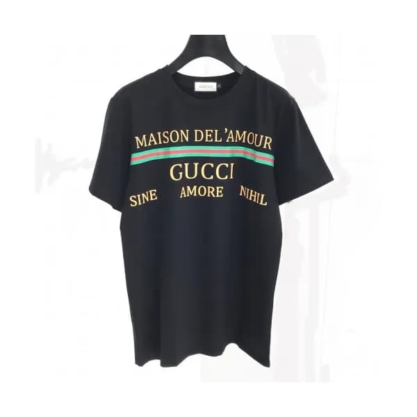 [매장판]Gucci 2020 Mm/Wm Logo Silket Short Sleeved Ts… - 1