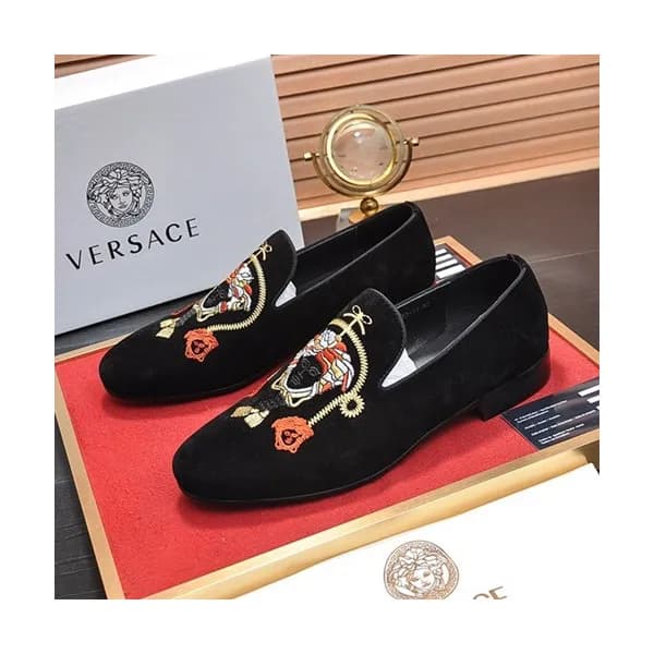 Versace 2020 Mens Leather Loafer - 베르사체 2020 남성용 레… - 1