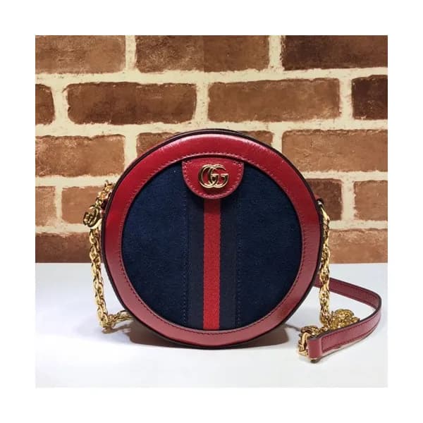 Gucci 2020 GG Ophidia Mini Suede Round Women Shoul… - 1