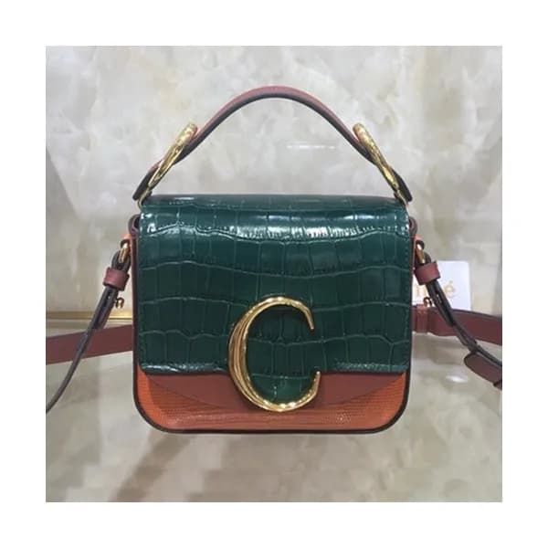 Chole 2020 C Leather Tote Shoulder Bag, 16cm - 끌로… - 1