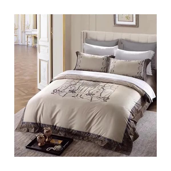 Hermes 2020 Supima Cotton Bedding 4 Set - 에르메스 202… - 1