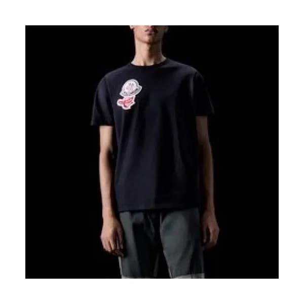 [매장판]Moncler 2020 Mens Logo Silket Crew-neck Short… - 1
