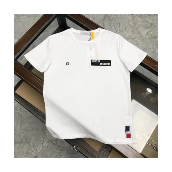 [매장판]Moncler 2020 Mens Logo Silket Crew-neck Short… - 1