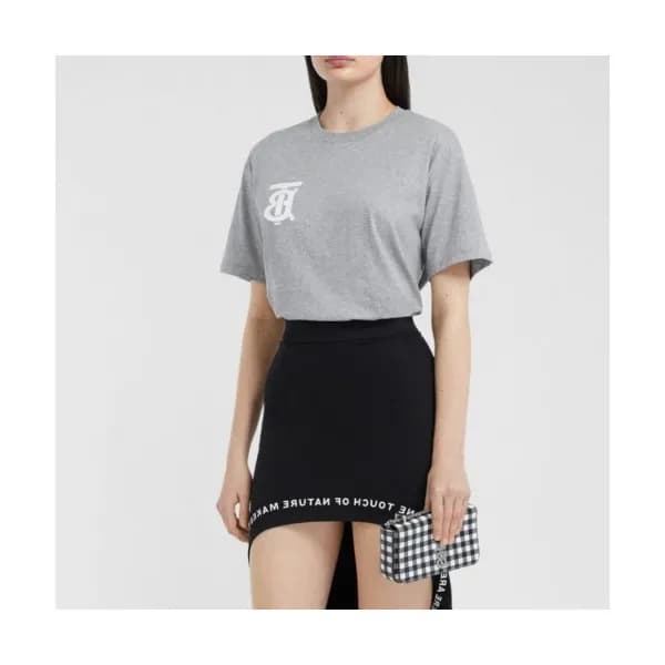 [버버리]Burberry 2020 Womens Logo Silket Short Sleeve… - 1