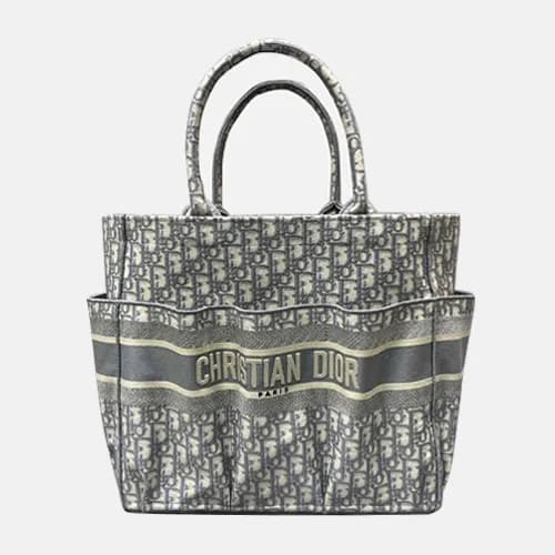 Dior 2020 Woman Canvas Book Tote Shopper Bag,48CM … - 1
