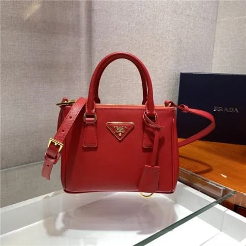 Prada 2020 Women's Leather Mini Tote Shoulder … - 1