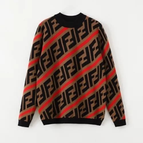 [펜디]Fendi 2020 Mens Logo Crew-neck Wool Sweaters -… - 1