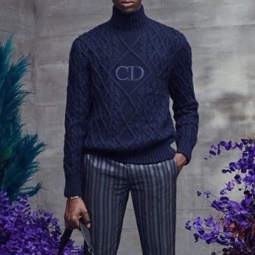Dior 2020 Mens Retro Logo Crew-neck Sweaters - 디올 … - 1