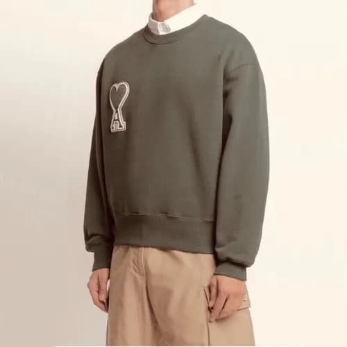 Ami 2020 Mens Logo Casual Cotton Man-to-man - 아미 2… - 1