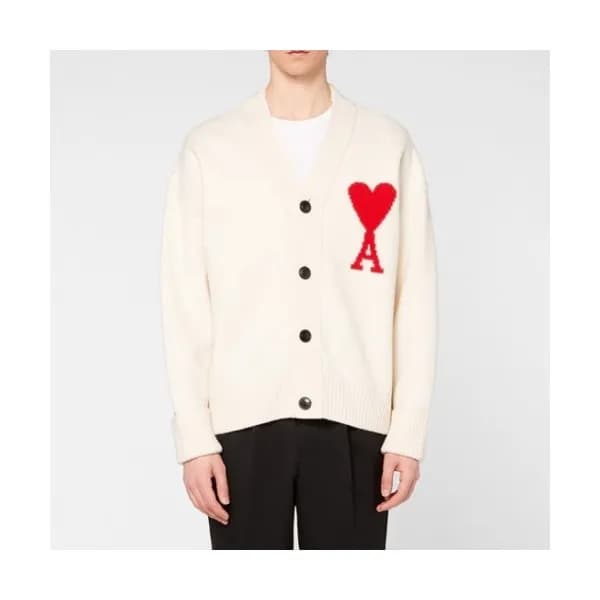 Ami 2020 Mens Logo Casual Cardigen - 아미 2020 남성 로고… - 1