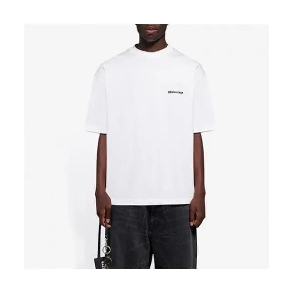 [발렌시아가]Balenciaga 2020 Mm/Wm Logo Cotton Short Sle… - 1