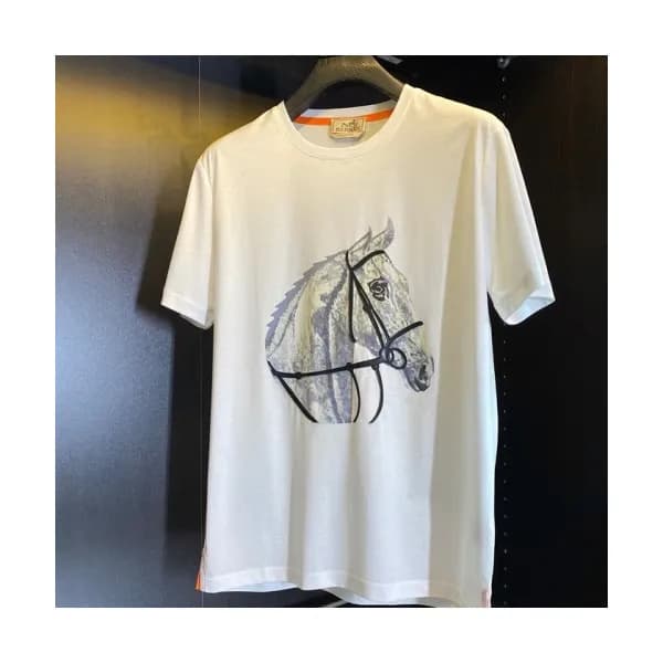 [에르메스]Hermes 2021 Mens Crew-neck Short Sleeved Tsh… - 1