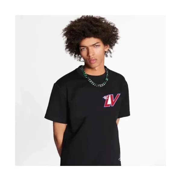 Louis vuitton Mm/Wm Logo Short Sleeved Tshirts bl… - 1
