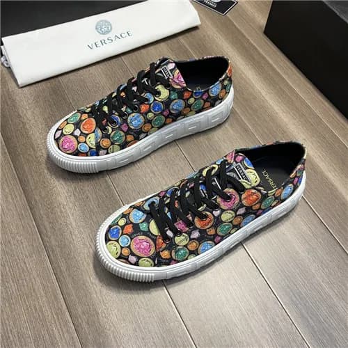 Versace 2021 Men's Canvas Sneakers,VERS0568 - … - 1