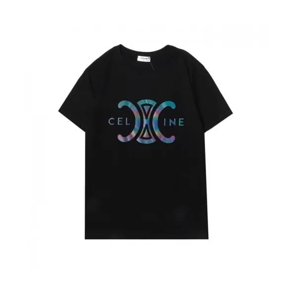 Celine Mm/Wm Hedi Slimane Logo Cotton Short Sleeve… - 1