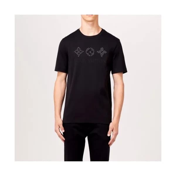 Louis vuitton Mm/Wm Logo Short Sleeved Tshirts Bl… - 1