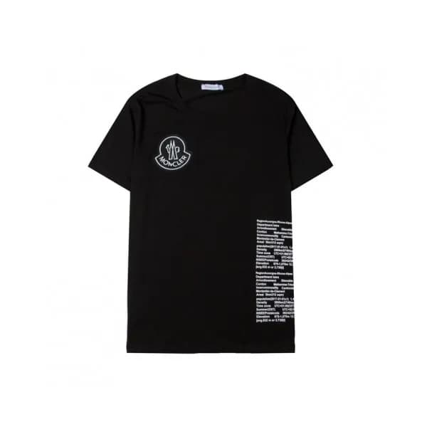 Moncler Mens Logo Crew-neck Short Sleeved Tshirts… - 1