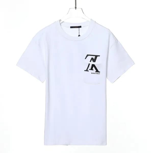Louis vuitton Unisex Logo Short Sleeved Tshirts W… - 1
