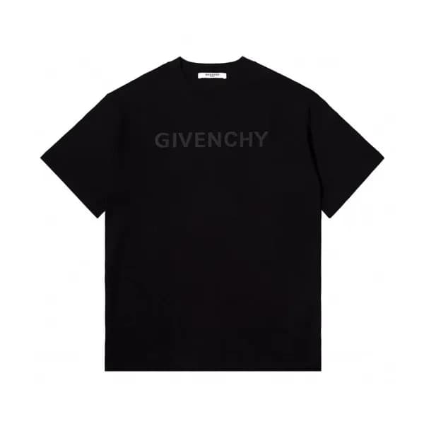 지방시 남성 크루넥 블랙 반팔티 - Mens Black Tshirts - giv0710x - 1