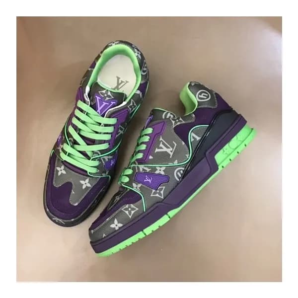 루이비통 남성 Trainer 그린 스니커즈 - Mens Green Sneakers - lo… - 1