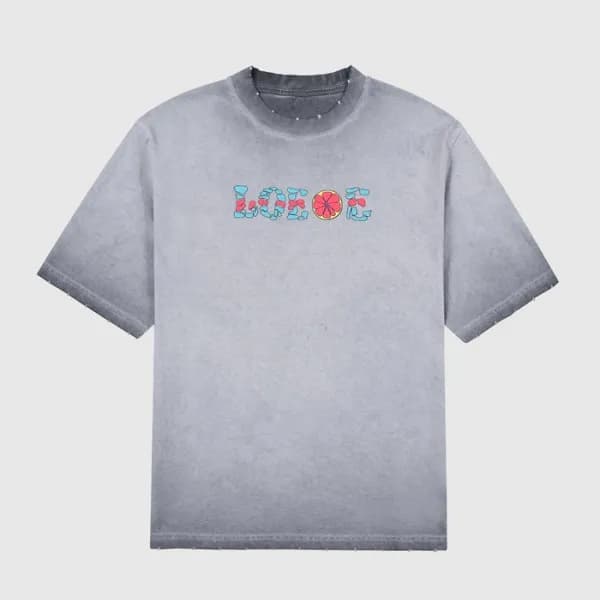 로에베 남성 이니셜 그레이 반팔티 - Mens Gray Tshirts - loe0624x - 1
