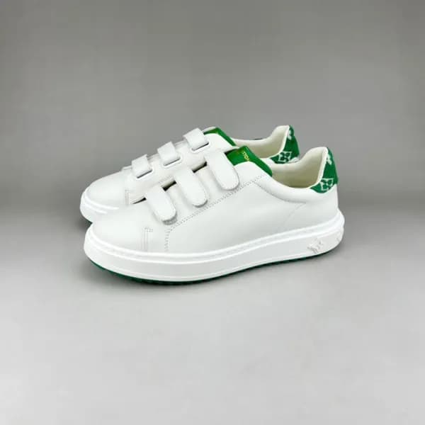 루이비통 남/녀 벨크로 화이트 스니커즈 - Mens Unisex Sneakers - lou… - 1