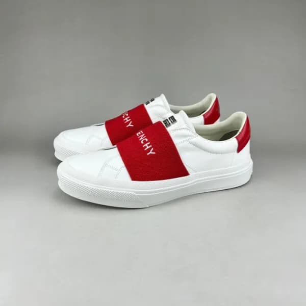 지방시 남/녀 클래식 화이트 스니커즈 - Unisex White Sneakers - giv… - 1